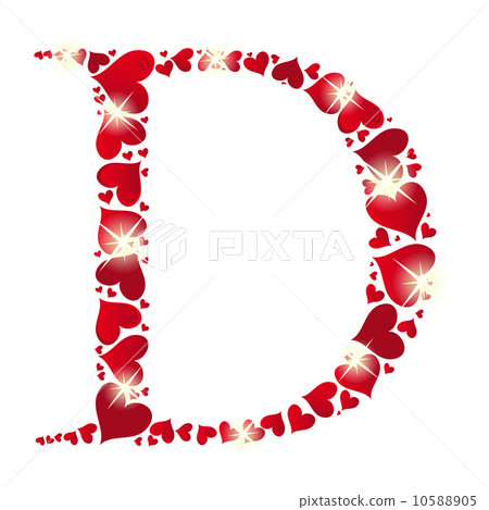 Alphabet of hearts vector illustration 10588905