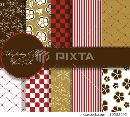 set of beaautiful vector paper for scrapbook set of beaautiful vector paper for scrapbook 10588995