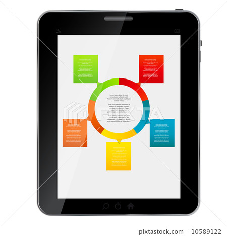 Abstract design Tablet. Vector illustration 10589122