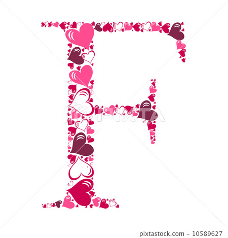 Alphabet of hearts vector illustration Alphabet of hearts vector illustration 10589627