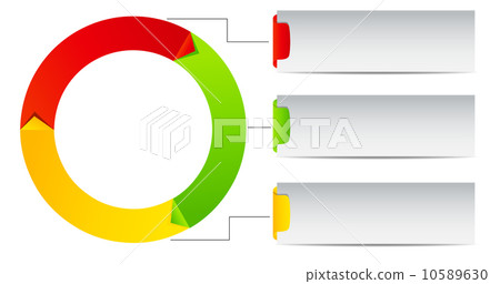 Concept of colorful Time Wheel vector illustration 10589630
