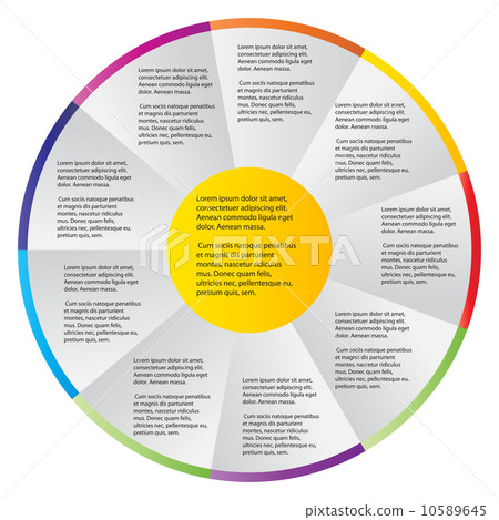Concept of colorful circular banners with arrows for different b Concept of colorful circular banners with arrows for different b 10589645