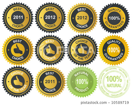 Best choice golden vector label Best choice golden vector label 10589719