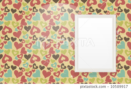 Frame on vintage retro background vector illustration Frame on vintage retro background vector illustration 10589917