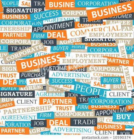 Seamless pattern, which is composed of words on business themes. Seamless pattern, which is composed of words on business themes. 10590374