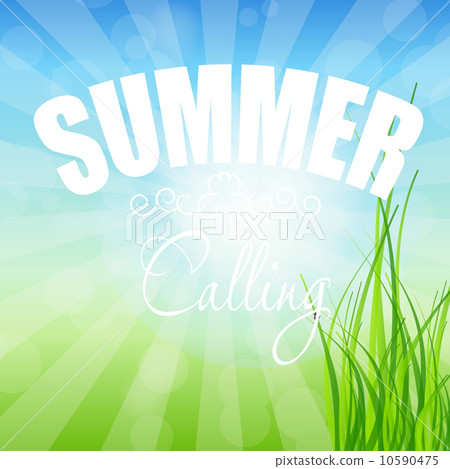 summer holidays poster vector illustration 10590475
