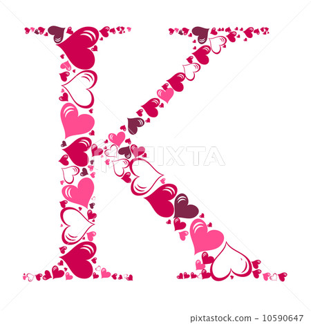 Alphabet of hearts vector illustration Alphabet of hearts vector illustration 10590647