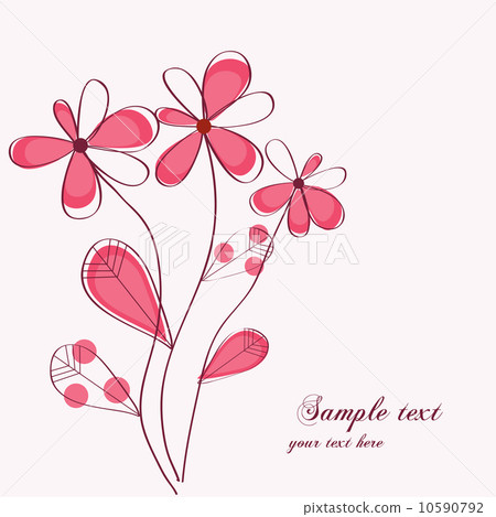 vector floral card design 10590792