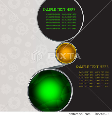 Abstract background with glass balls as vector speech bubble Abstract background with glass balls as vector speech bubble 10590822