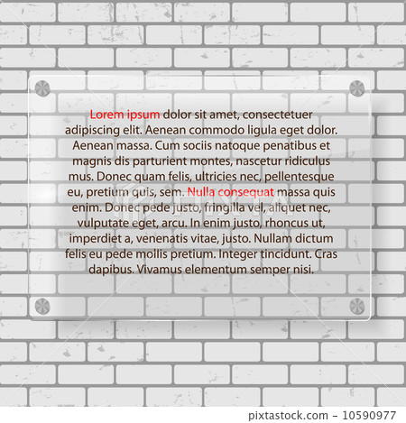 Frame on Brick Wall for Your Text and Images, Vector Illustration. Frame on Brick Wall for Your Text and Images, Vector Illustration. 10590977
