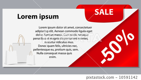 Sale banner with place for your text. vector illustration Sale banner with place for your text. vector illustration 10591142
