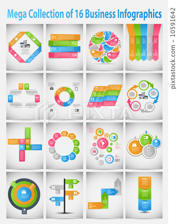 Mega collection infographic template business concept vector il Mega collection infographic template business concept vector il 10591642