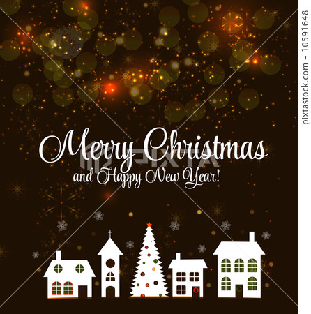 Abstract beauty Christmas and New Year background. vector illust 10591648