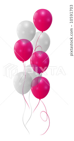 Color glossy balloons background vector illustration Color glossy balloons background vector illustration 10591703