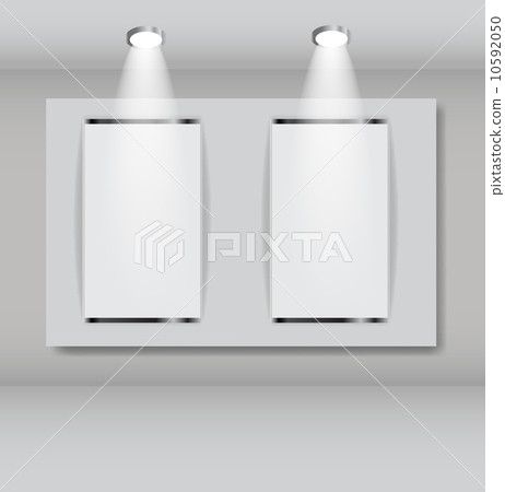 White frames in art gallery vector illustration White frames in art gallery vector illustration 10592050