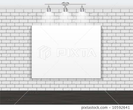 Frame on Brick Wall for Your Text and Images,... - Stock Illustration ...