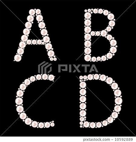 Pearl ABC vector illustration Pearl ABC vector illustration 10592889