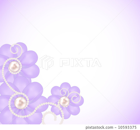 Beauty Romantic Flower vector Background 10593375