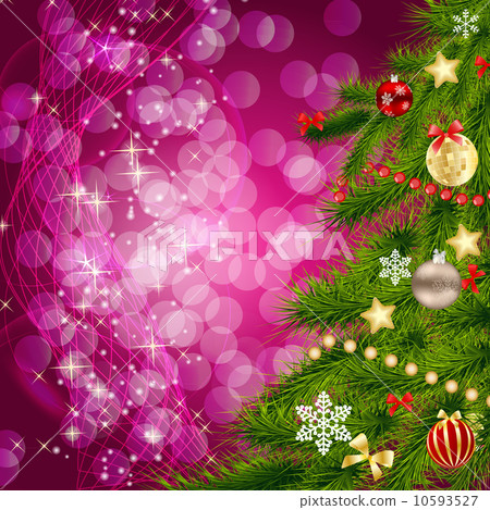 Abstract beauty Christmas and New Year background. vector illust Abstract beauty Christmas and New Year background. vector illust 10593527