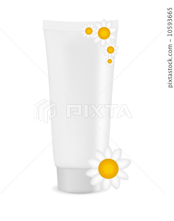 White cream tube with natural sign vector... - Stock Illustration ...
