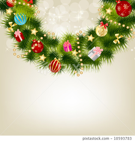 Abstract beauty Christmas and New Year background. vector illust 10593783