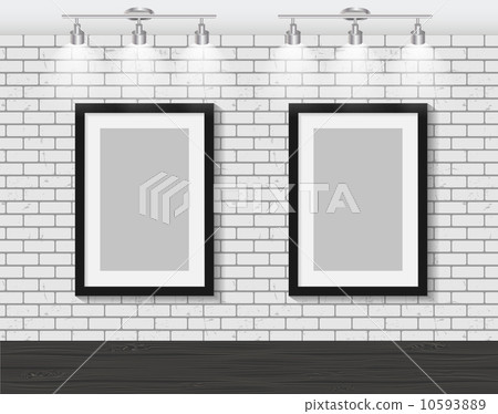 Frame on Brick Wall for Your Text and Images,... - Stock Illustration ...