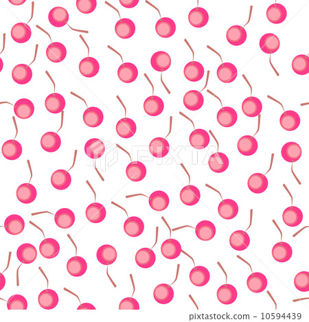 Seamless cherry background. Fabric pattern Seamless cherry background. Fabric pattern 10594439