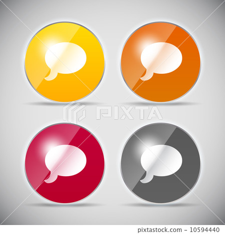 Shine glossy computer icon vector illustration Shine glossy computer icon vector illustration 10594440