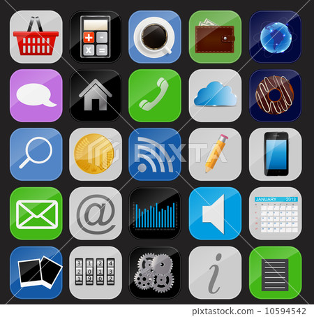 Apps icon set vector illustration 10594542