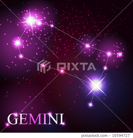 Gemini zodiac sign of the beautiful bright stars Gemini zodiac sign of the beautiful bright stars 10594727