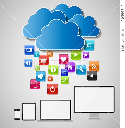 Cloud Computing Concept Vector Illustration Cloud Computing Concept Vector Illustration 10594741