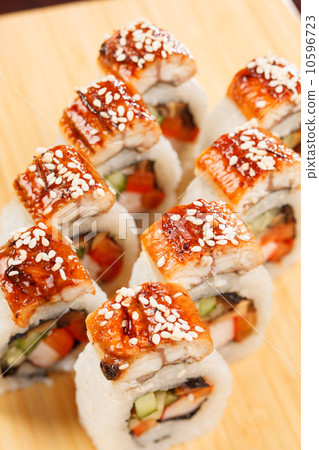 sushi with eel sushi with eel 10596723