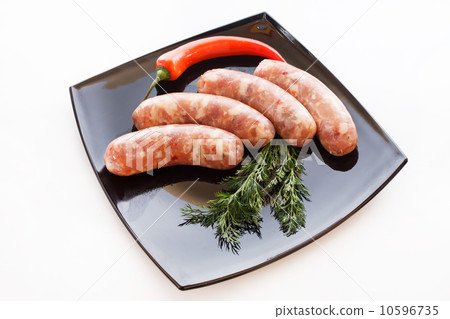 raw sausages 10596735