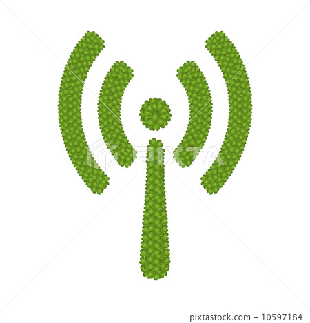 A Four Leaf Clover of Infomation Sign with Wireless Sign 10597184