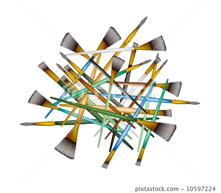 A Group of Various Size of Artist Brushes 10597224