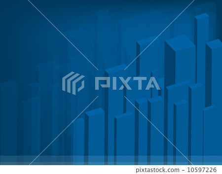 Illustration of A Blue Bar Chart Background Illustration of A Blue Bar Chart Background 10597226
