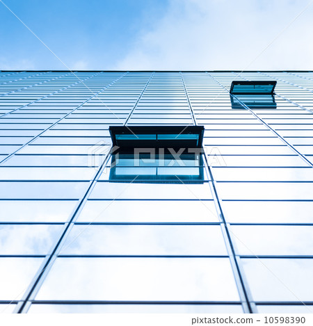 Modern facade of glass and steel. 10598390
