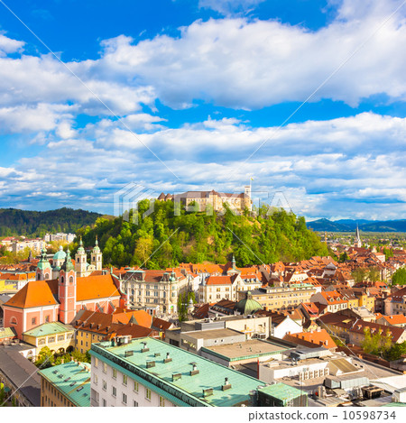 Panorama of Ljubljana, Slovenia, Europe. 10598734