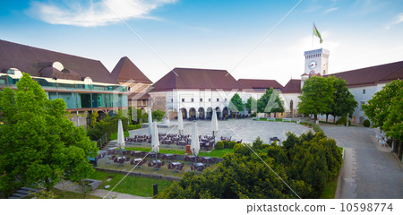 Ljubljana castle, Slovenia, Europe. 10598774