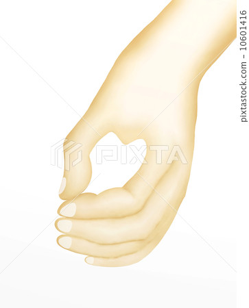 Lover Showing Hands Heart for Love Signals 10601416