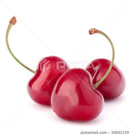 Heart shaped cherry berries 10602159