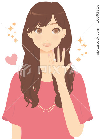 A woman with a ring A woman with a ring 10603516