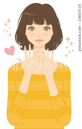 A woman who made a manicure 10603519