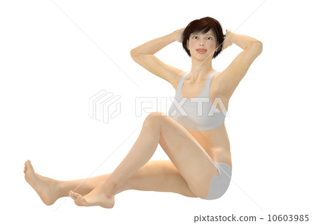 Female beauty image 3DCG illustration material Female beauty image 3DCG illustration material 10603985