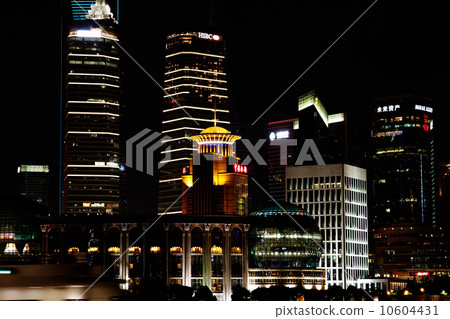 上海樂隊的夜景 10604431