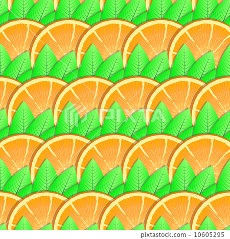 Background with citrus-fruit of orange slices 10605295