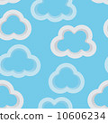 Seamless sky background with 3d clouds 10606234