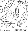 Seamless pattern with birds feathers 10606240