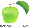 Green apple with leaf 10606245