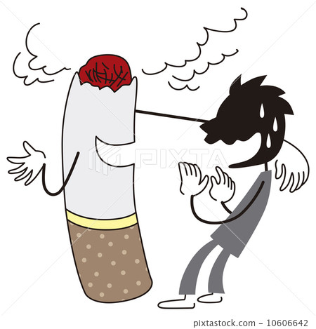 A man refusing temptation of tobacco A man refusing temptation of tobacco 10606642